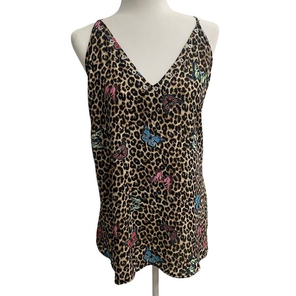 Rue 21  Animal Print Butterflies Semi Sheer Flowy Top Plus Size 4X - Picture 1 of 8